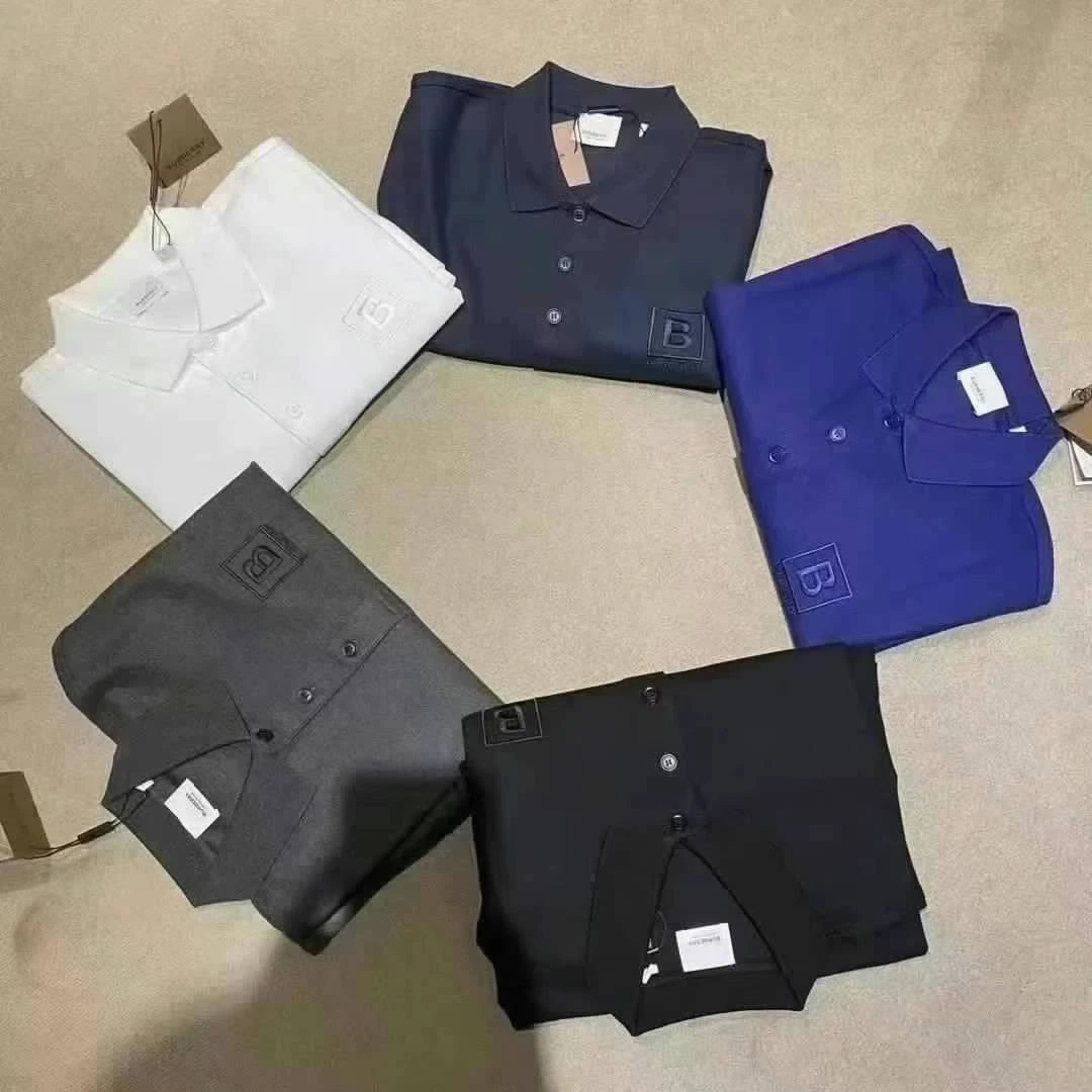 BURBERRY/博柏利经典刺绣B短袖Polo翻领时尚商务