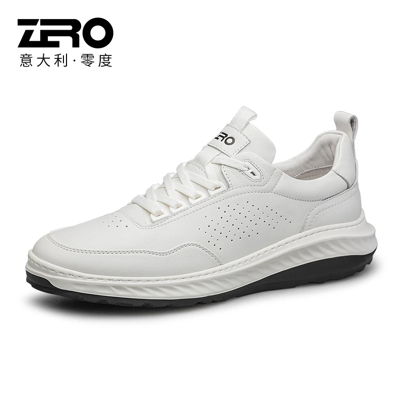 【断码】零度高端男鞋休闲运动鞋时尚百搭小白鞋子软底舒适皮鞋男款