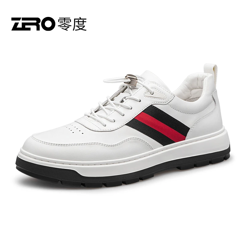 零度潮鞋休闲板鞋男款百搭新品双色大底男鞋时尚秋季皮鞋子S33556
