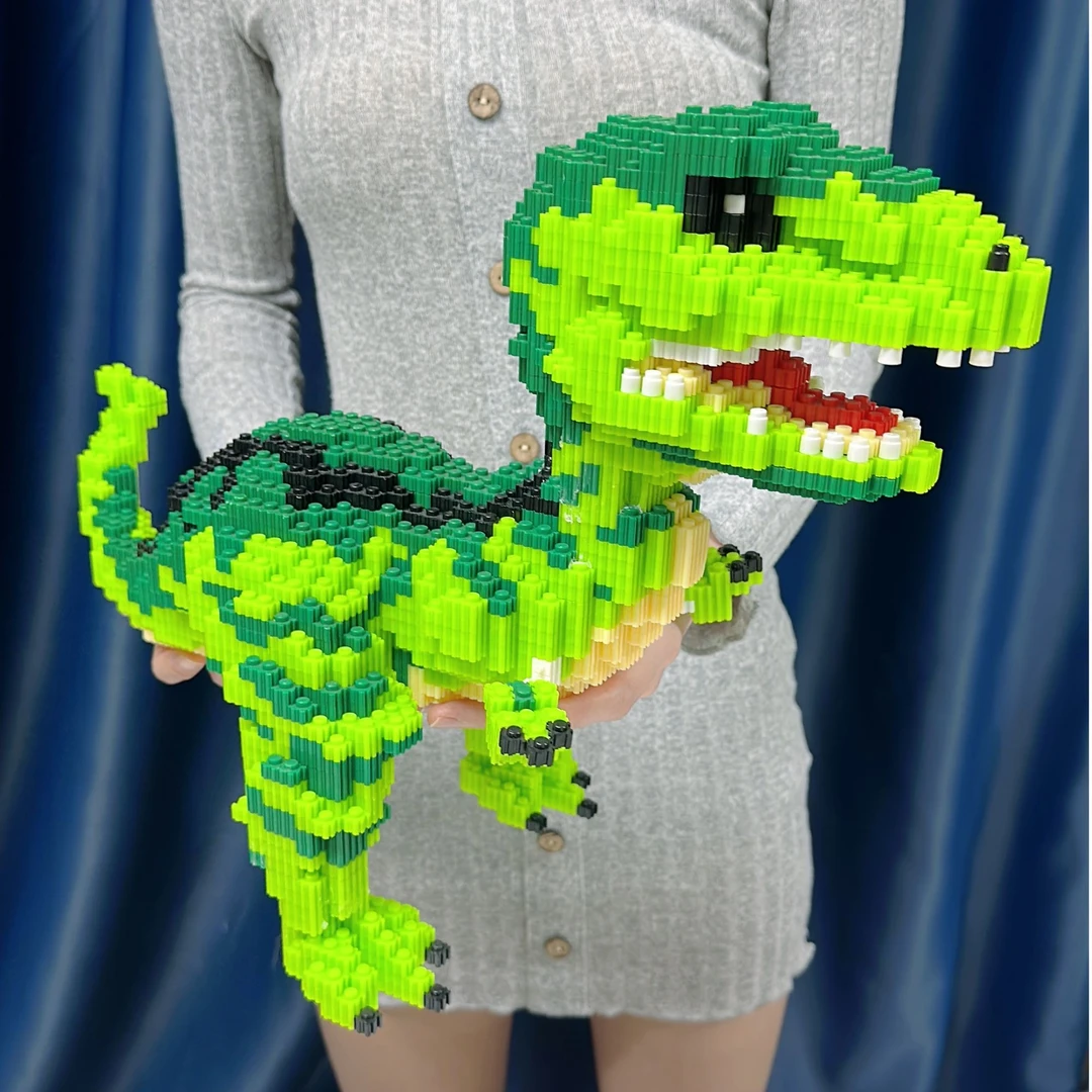 霸王龙颗粒积木儿童益智玩具亲子手工拼装锻炼专注力动手动脑能力