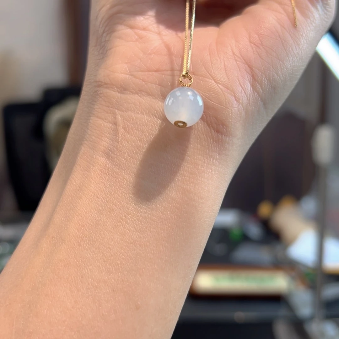 【闪购商品】翡翠颈饰18K金镶嵌