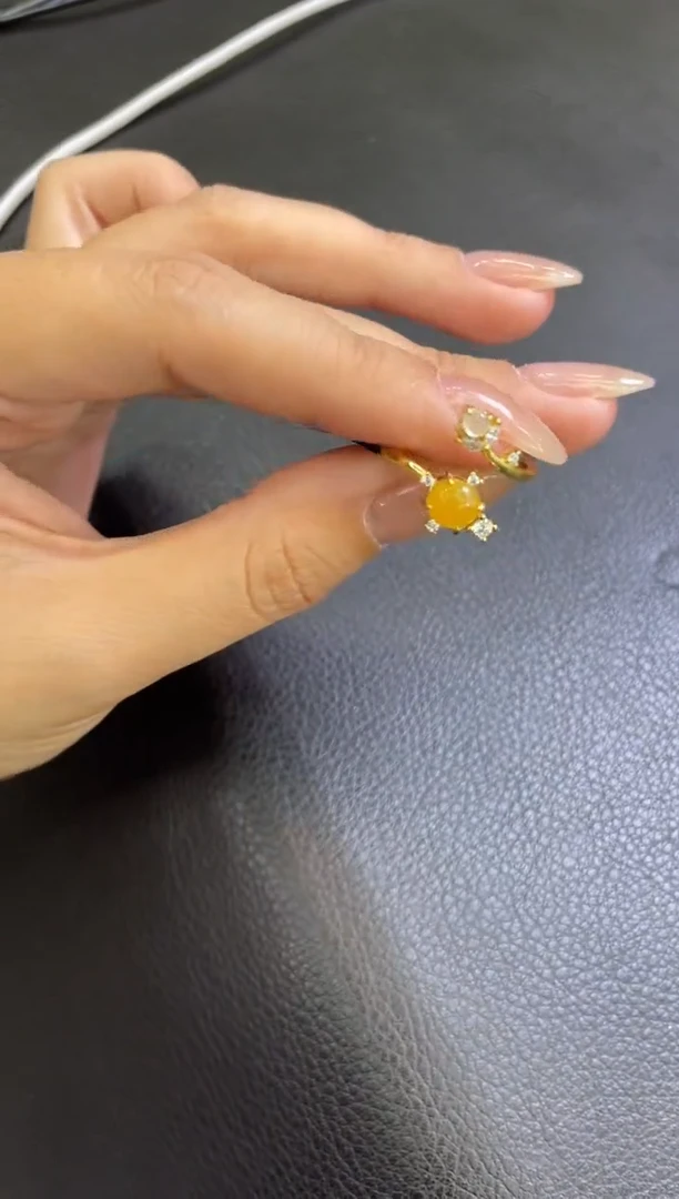 【闪购商品】翡翠戒指银S925镶嵌戒指