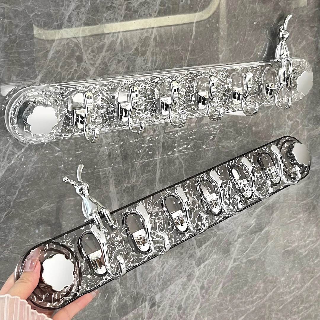 吸盘门后挂钩强力承重粘胶免打孔浴室置物架家用入户门挂衣架收纳