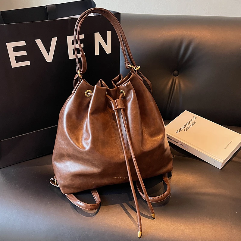 佐猫大容量包包女2024新款水桶包高级感小众单肩包时尚百搭斜挎包