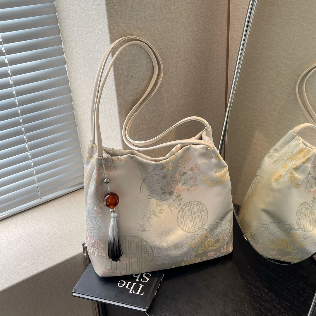 佐猫古风包包2025新款国风新中式水桶包高级感时尚百搭单肩通勤包