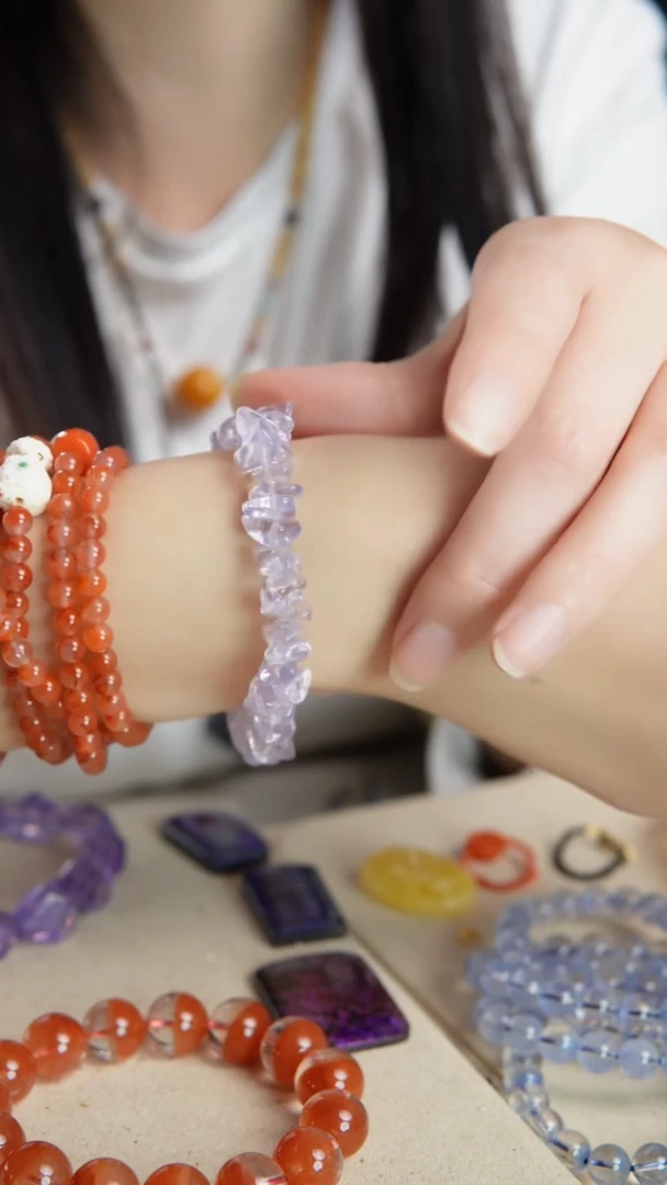 【闪购商品】水晶手链未镶嵌紫玉晶手链