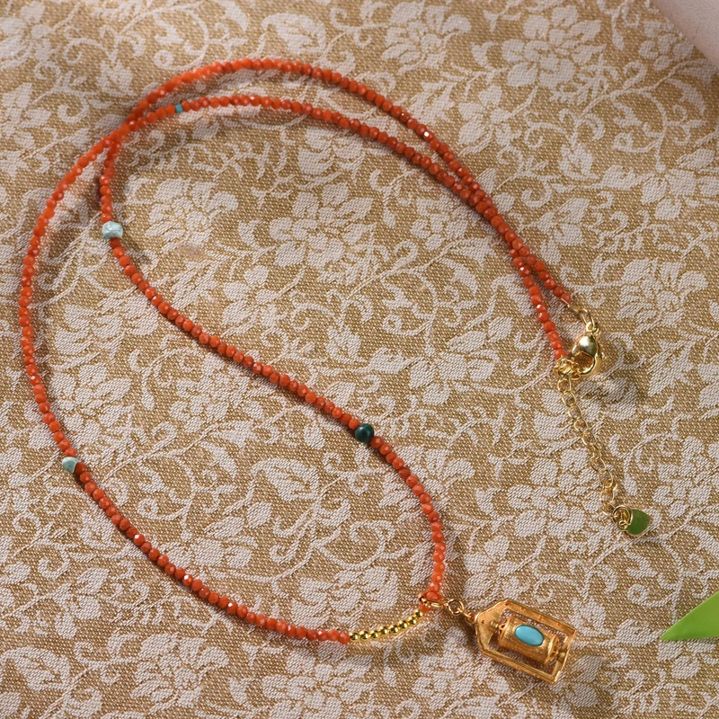 真品吊坠保山上等天然南红链子气质简约