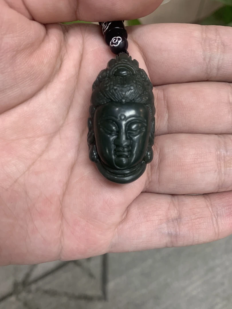 精品青观音头吊坠拍一发一多样性发货
