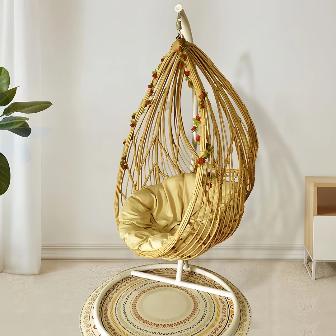 吊篮椅子室内秋千卧室家用阳台户外庭院网红摇篮网红单人吊床藤椅