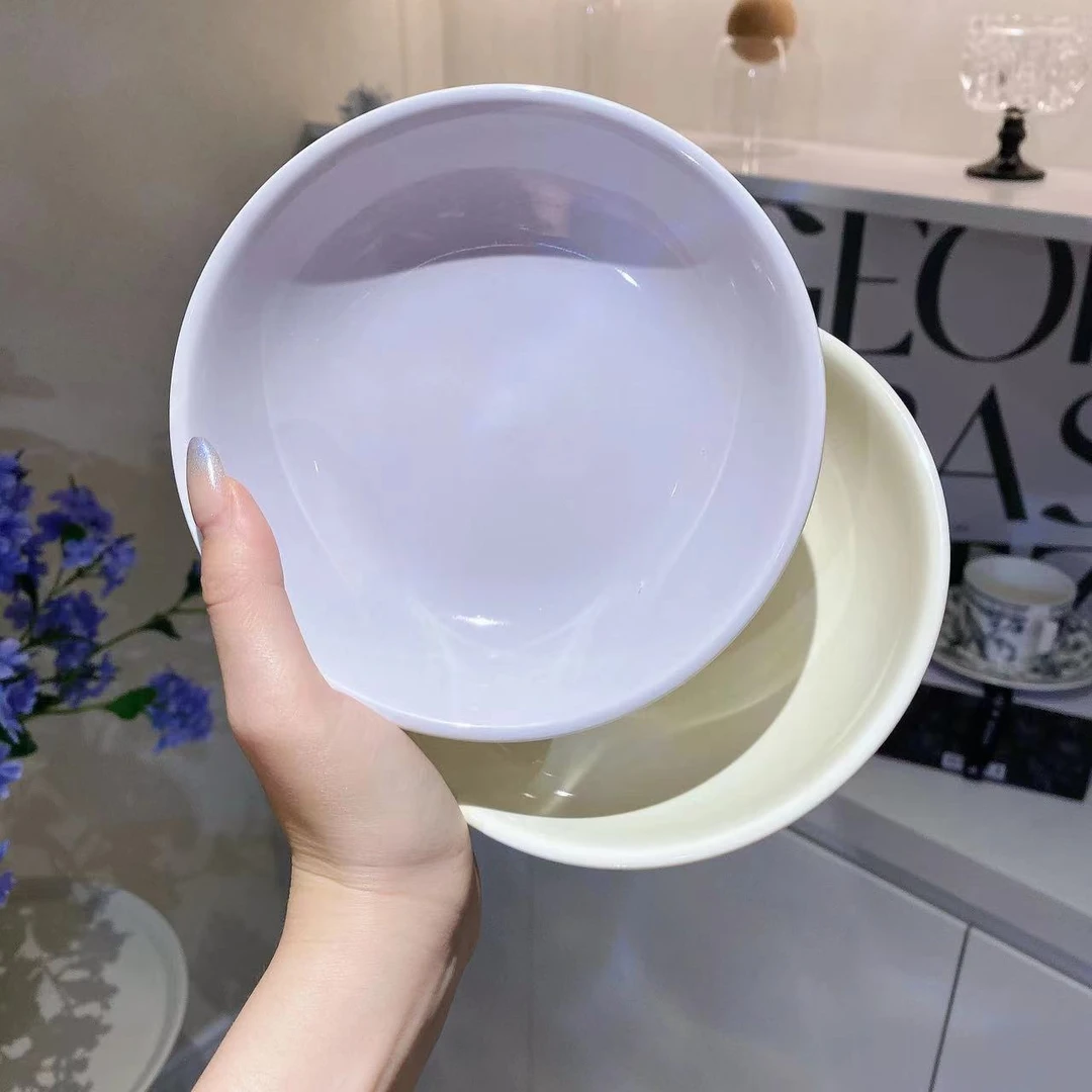 奶油风味碟轻奢陶瓷蘸酱咸菜碟调料吐骨碟子火锅小吃碟网红零食碟