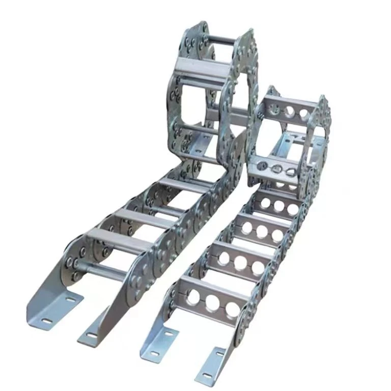 TL80桥式清障车保护油管运行线缆钢制拖链（长度可定制）