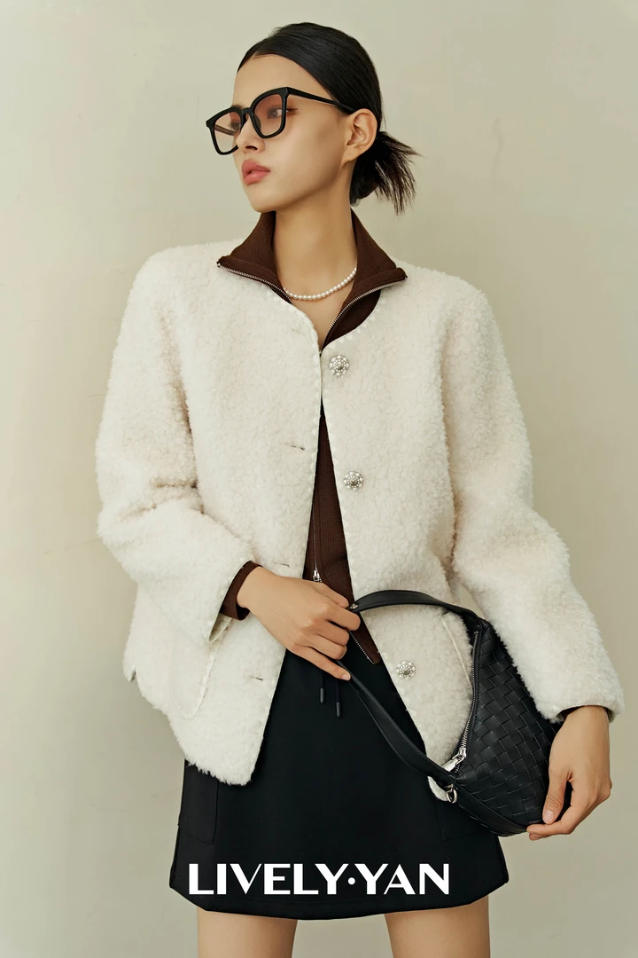 【俪妍】店铺同款羊羔毛外套