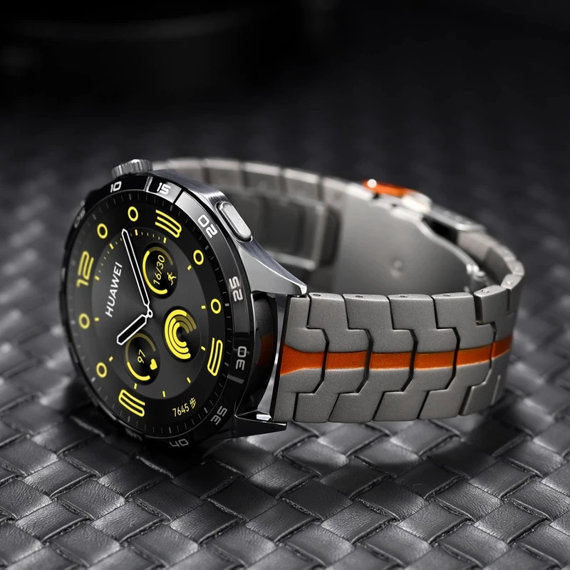 适用华为GT4手表gt3/2新款GT5钢铁侠龟背扣全钛表带运动watch4pro