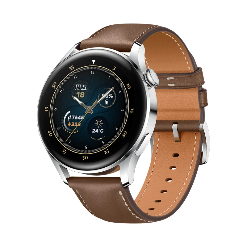 适用华为watch5升级同款GT6/GT5/GT4真皮表带watch3/4pro手表带男