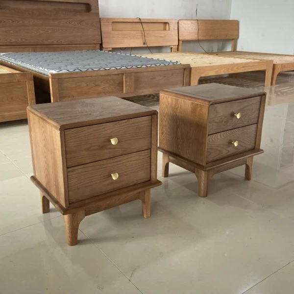 全实木床头柜厂家直销北欧青岛泽森家具卧室网红床头柜爆款床边柜