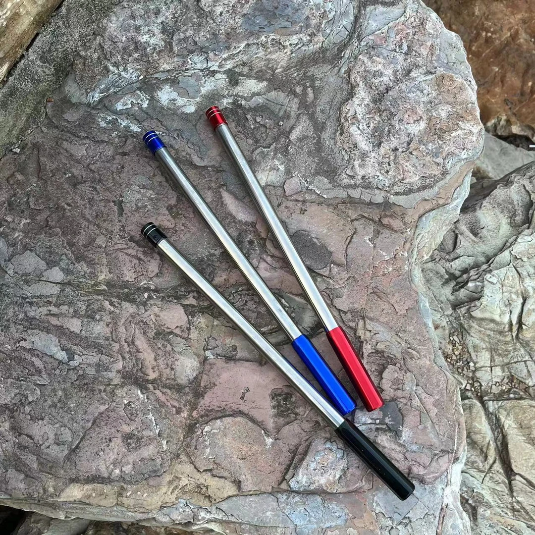 多用途不锈钢短节抄网杆1.1米