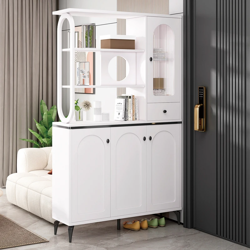 入户玄关柜隔断柜简约轻奢间厅柜客厅屏风置物柜酒柜双面鞋柜一体