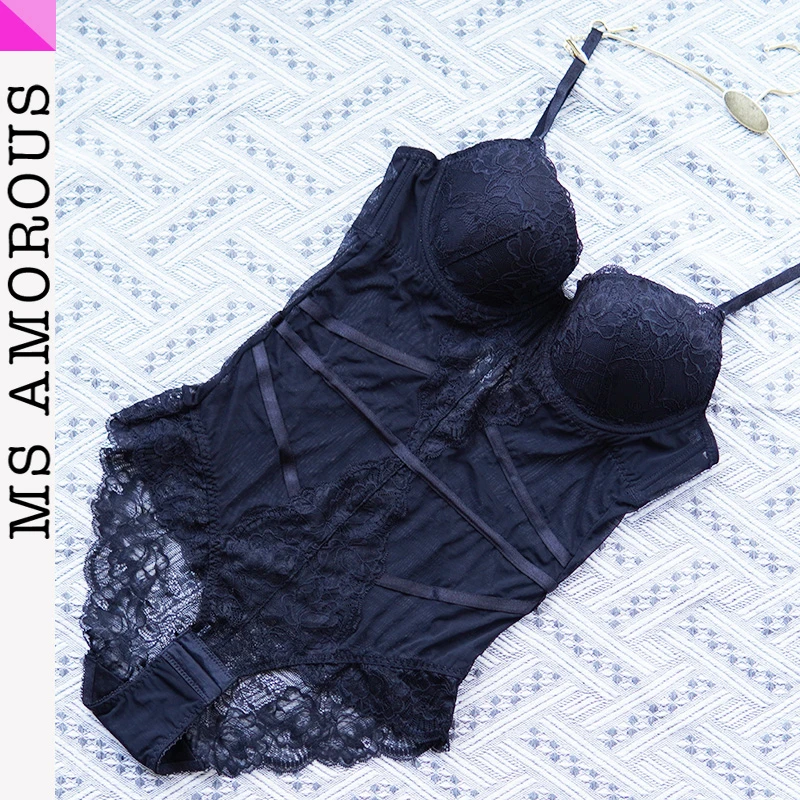 春夏新款欧式蕾丝性感连体内衣美体聚拢显瘦紧身束身内搭修身肤色
