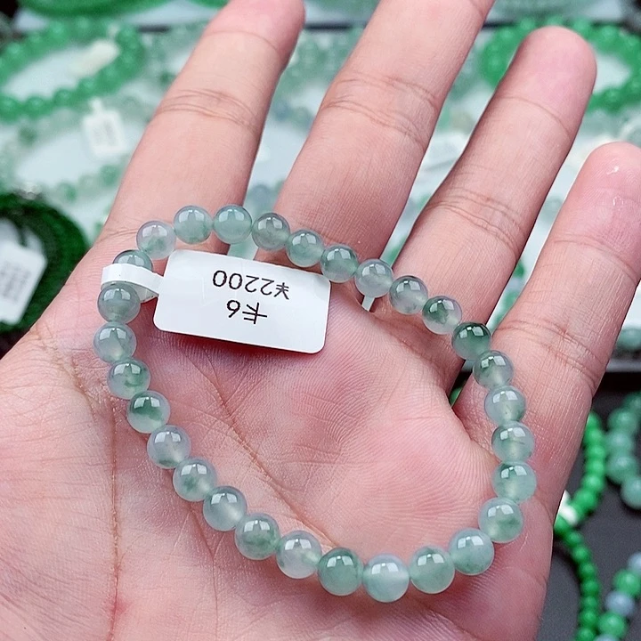 翡翠手链未镶嵌卡6