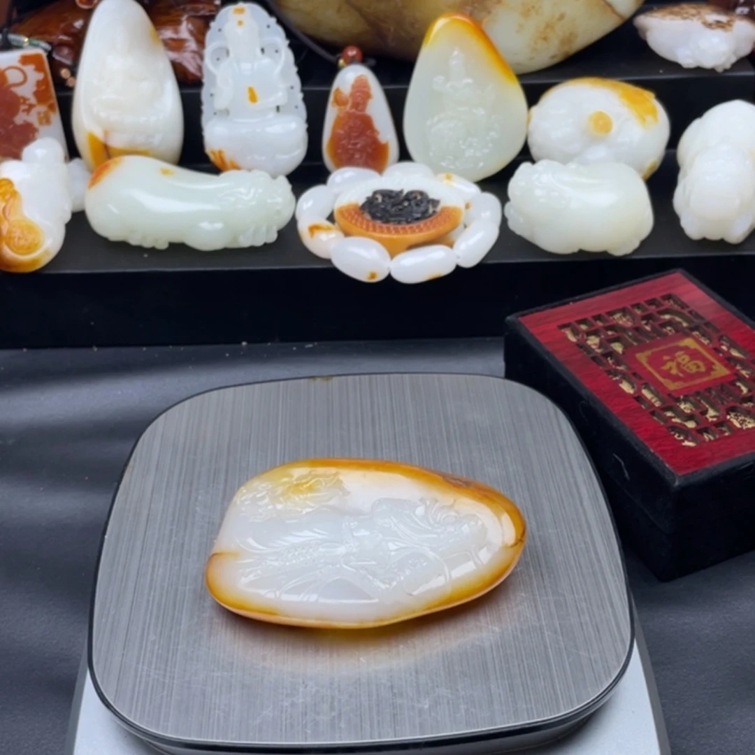 【闪购商品】和田玉挂件未镶嵌微***力f