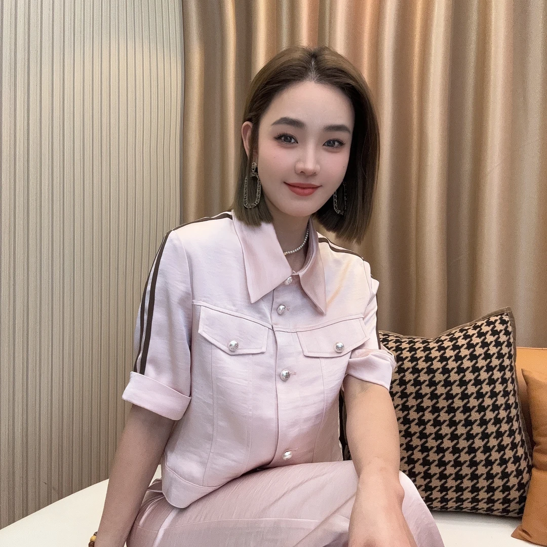 HUANG  VINI【黄心蕾】夜蓉 2024春季新款套装设计上衣裤女