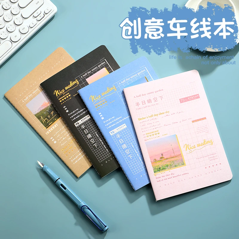 B5笔记本本子卡通简约风随堂笔记本小红书同款少女心日记本本子