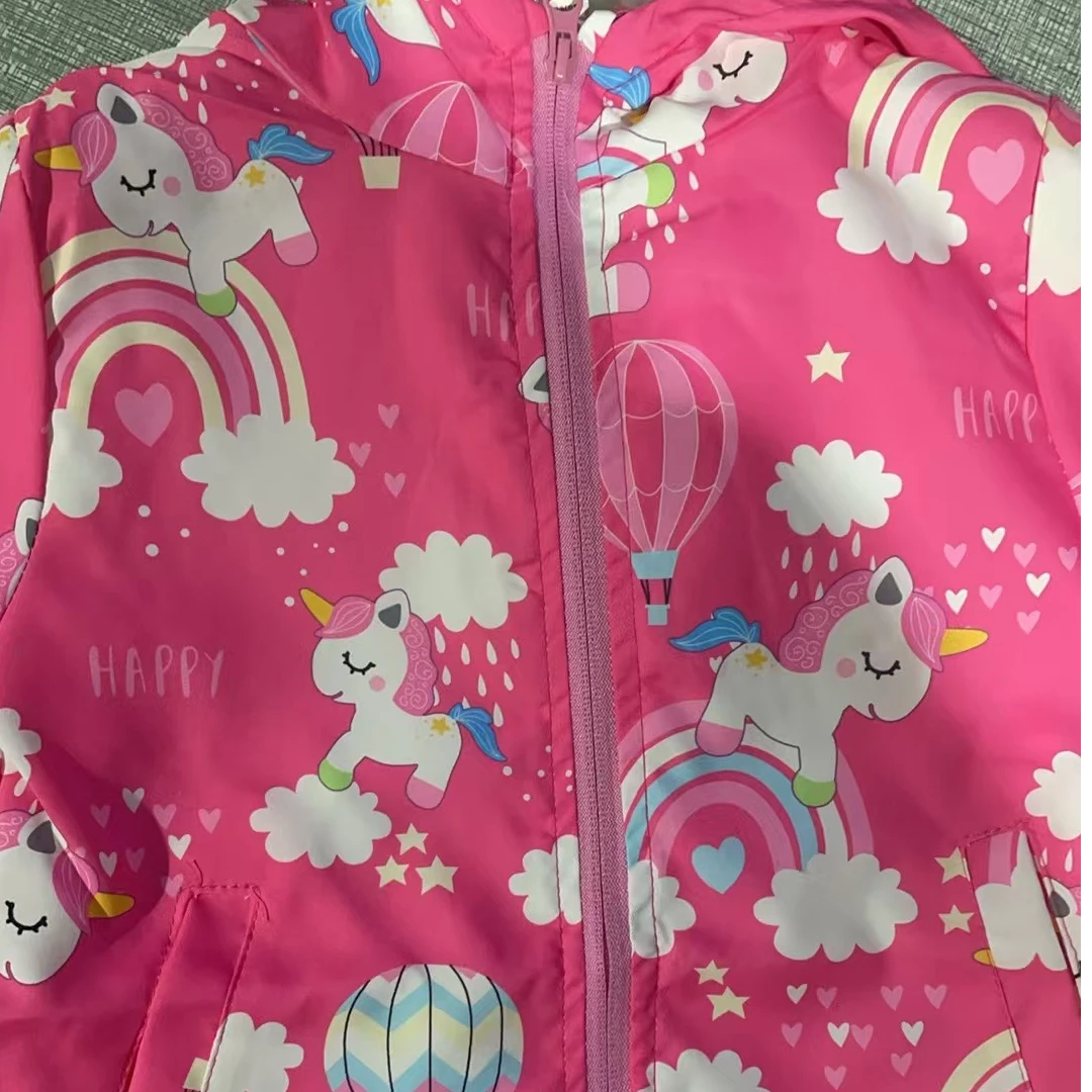 BB451 女童春秋款粉色薄外套