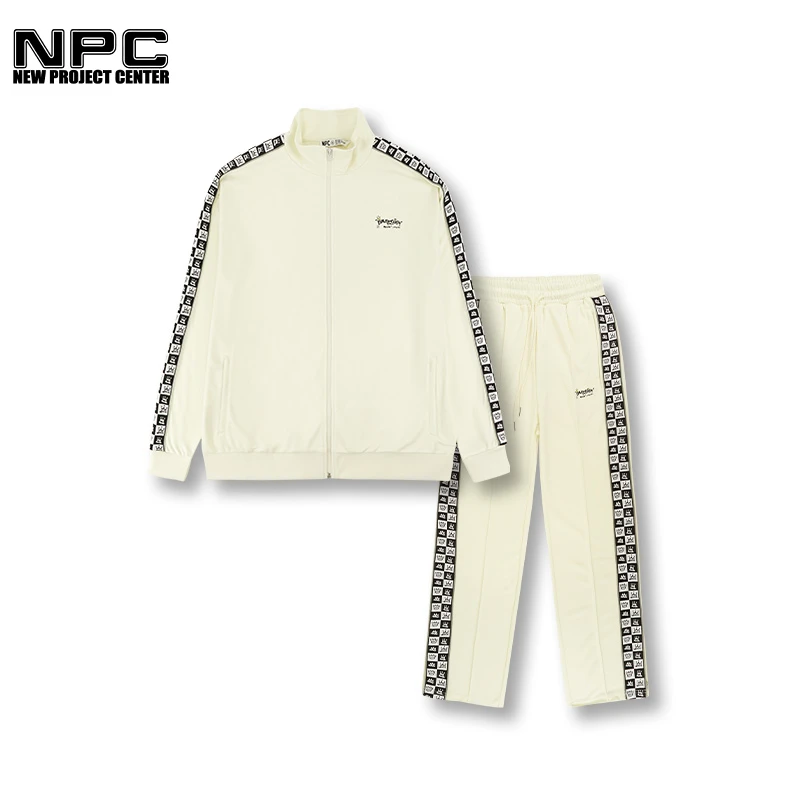 NPC潮牌侧边老花拼接拉链运动套装NP27SP27 NP27TJ27