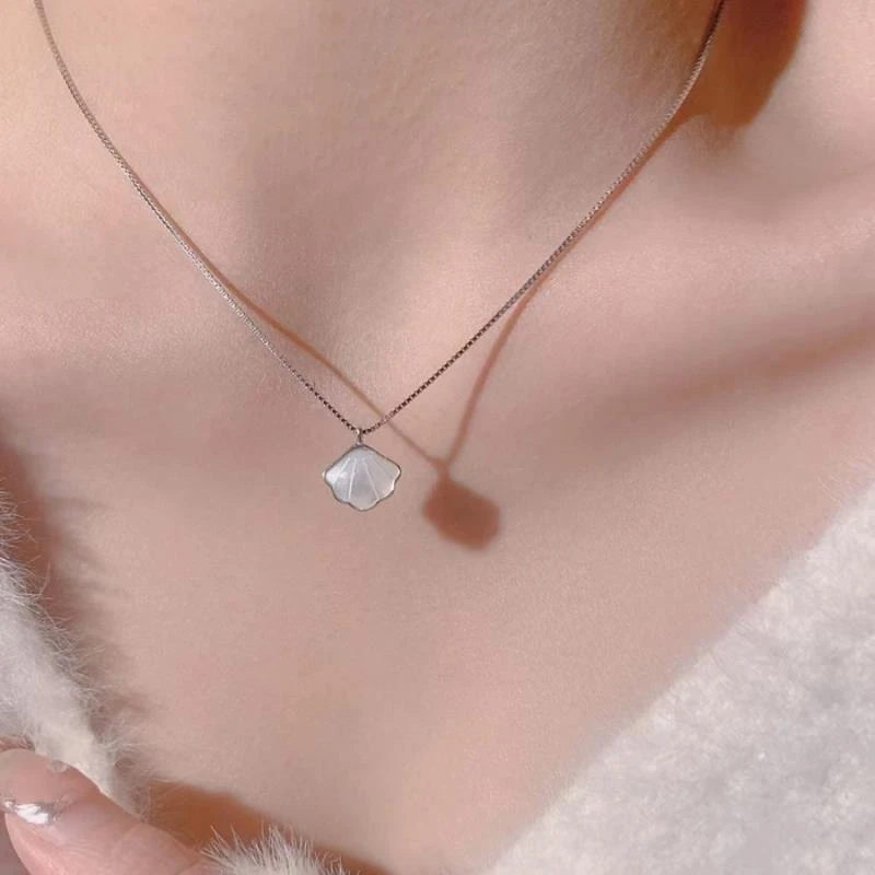 合金项链 925银日韩气质项链女轻奢精致小众设计高级感锁骨冷淡风