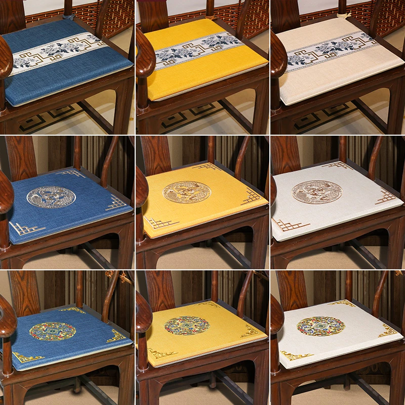 红木沙发坐垫椅垫中式餐椅实木家具圈椅太师椅官帽椅子垫茶椅垫子