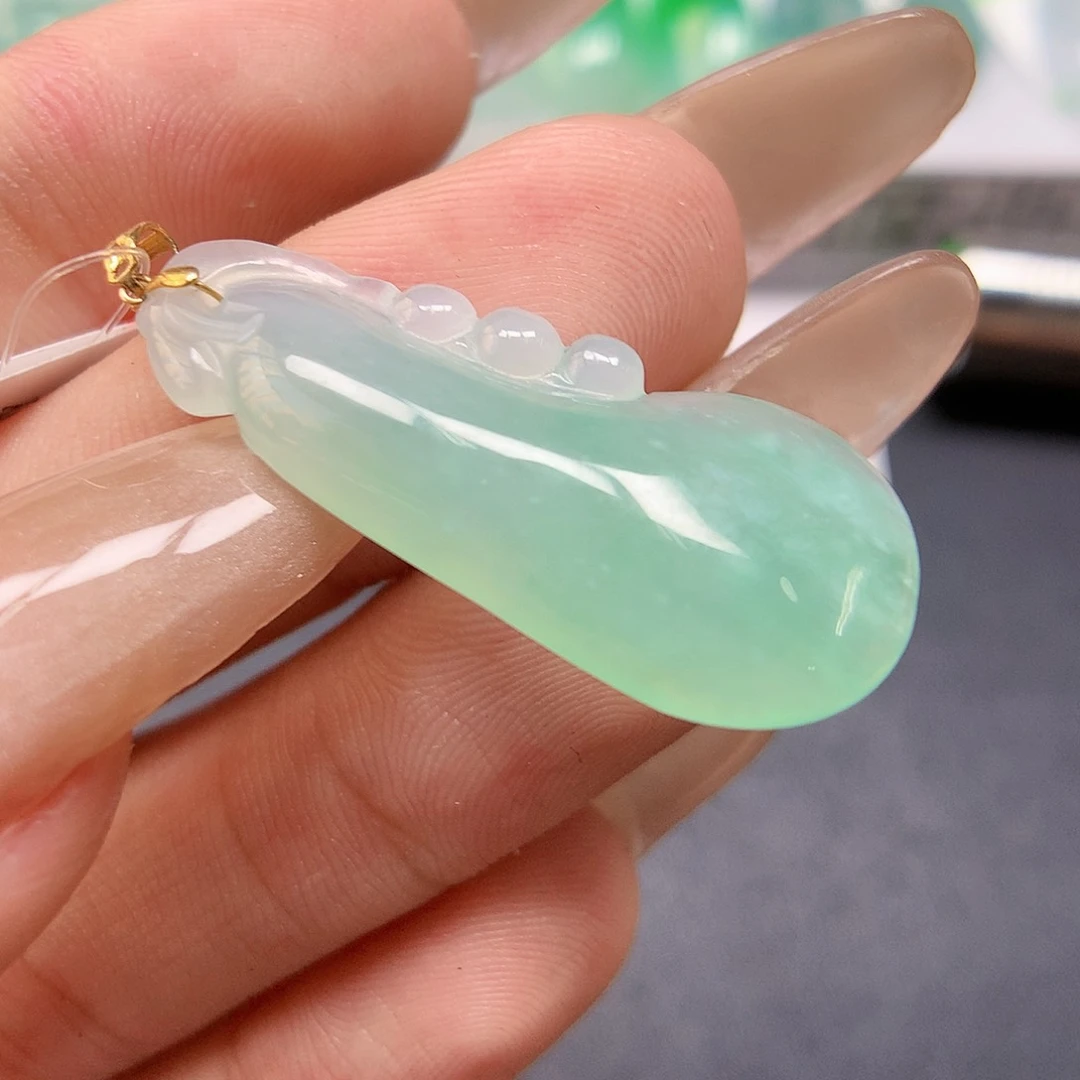 翡翠颈饰18K金镶嵌88888888888