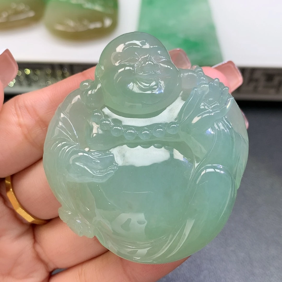 【闪购商品】翡翠颈饰未镶嵌阿***豆