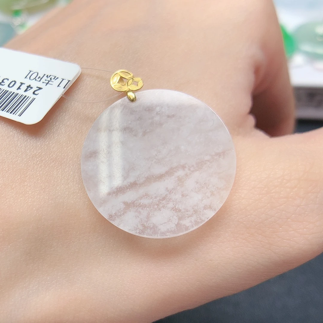 翡翠颈饰18K金镶嵌88888888888888888888