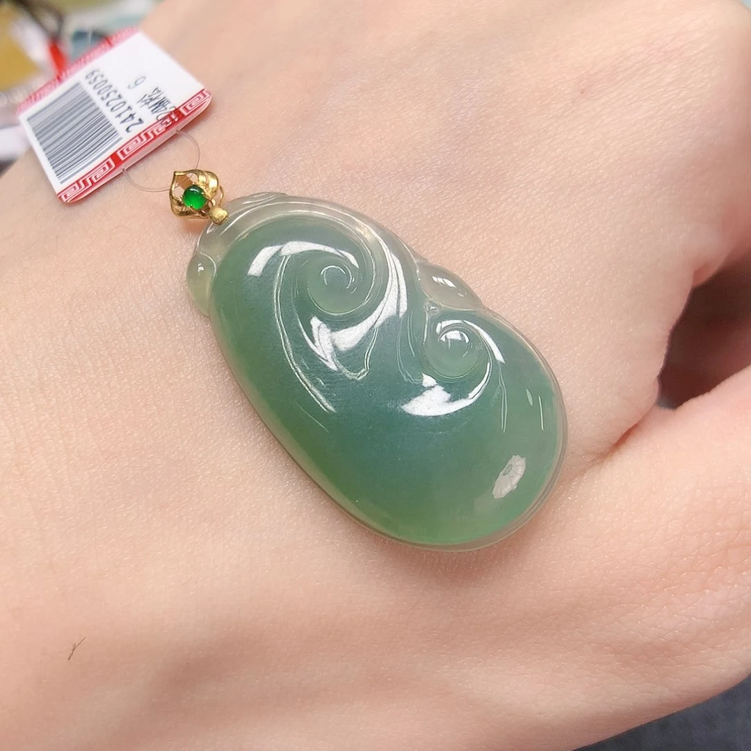 翡翠颈饰18K金镶嵌88888888888888888888