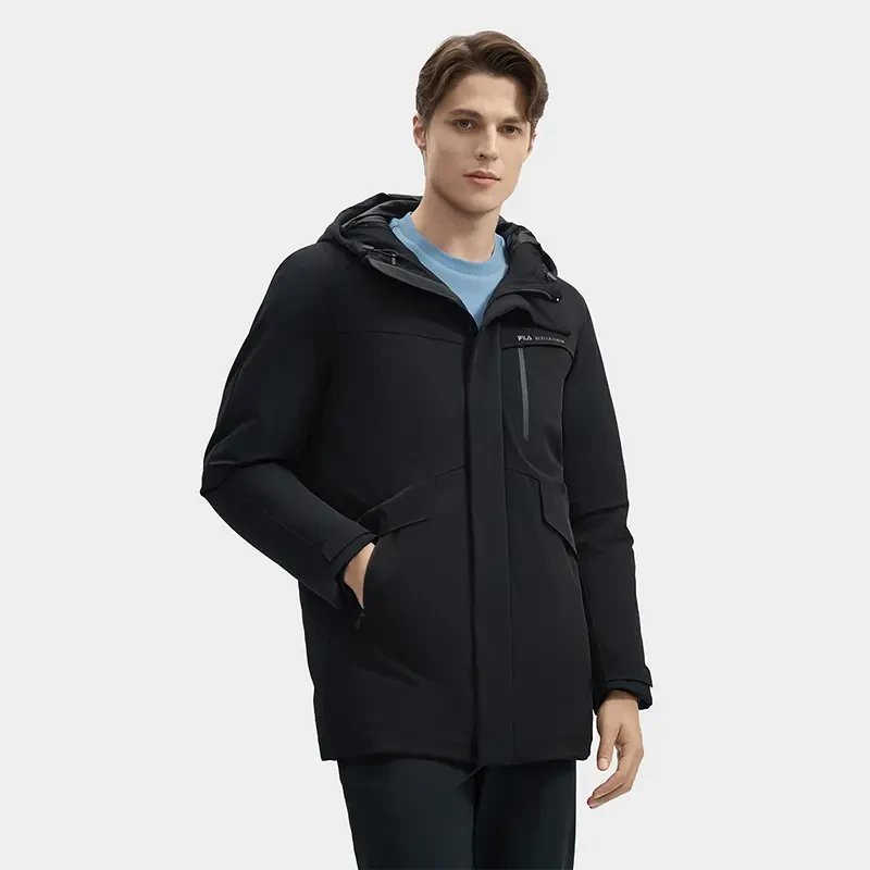 Fila/斐乐冬季新款男士【保暖时尚】百搭中长款羽绒服F11M443910F