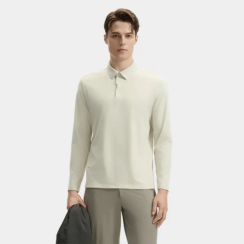 Fila/斐乐秋冬简约时尚百搭翻领针织长袖POLO衫男款F11M432203F