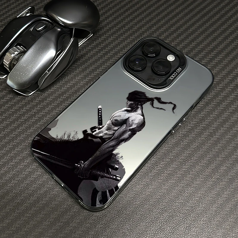动漫索隆苹果15手机壳iphone13/14promax新款15pro创意12网红11潮