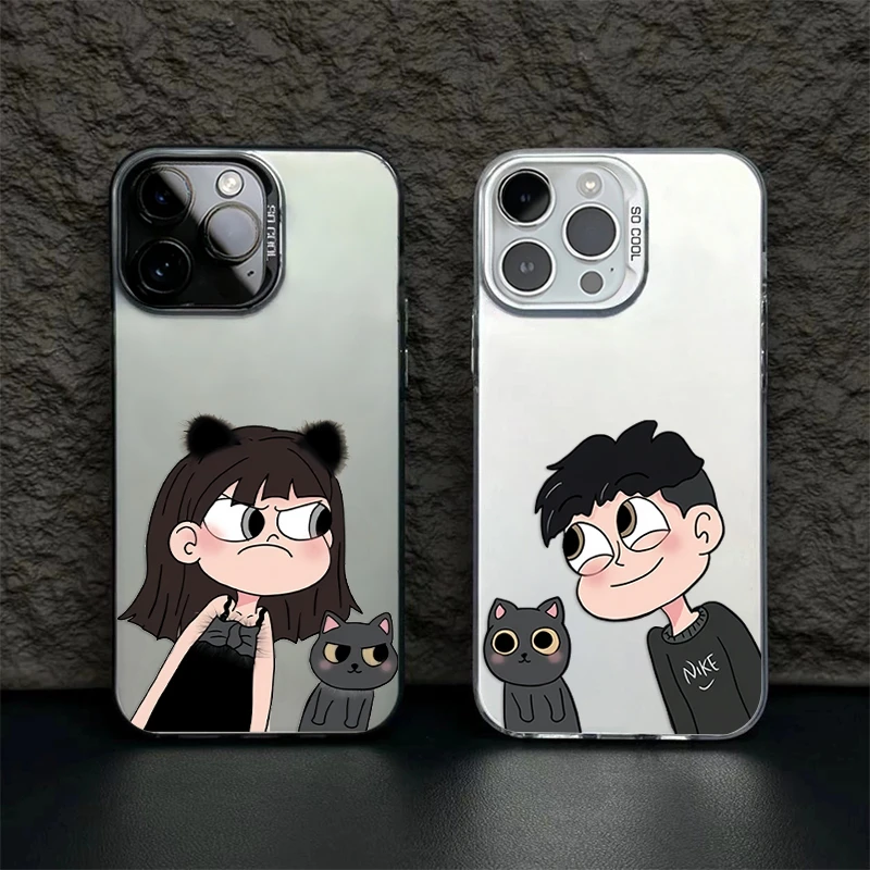 卡通情侣适用苹果16/15/14手机壳iphone13promax创意12套11网红xs