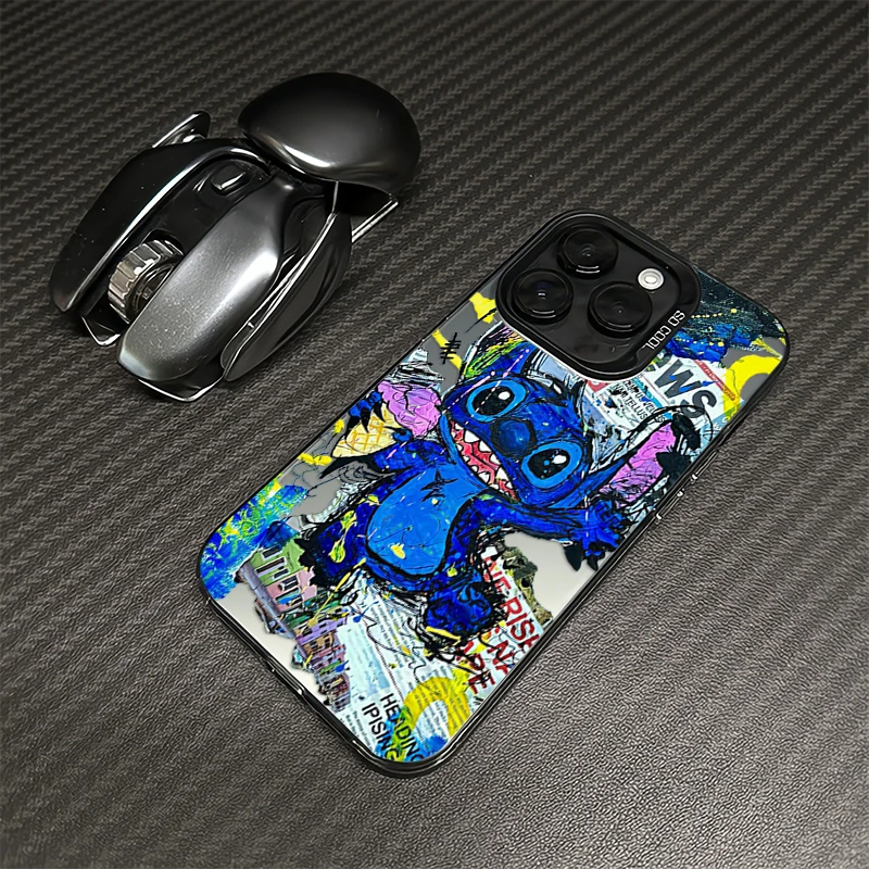 涂鸦史迪仔苹果16手机壳iphone15套14/13/12/11华为iQOO小米红米
