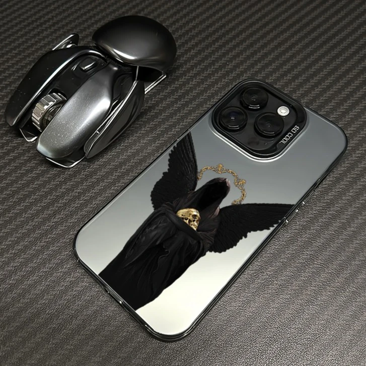 欧美暗黑潮牌苹果14promax手机壳iphone13pro保护套15/12/11高级
