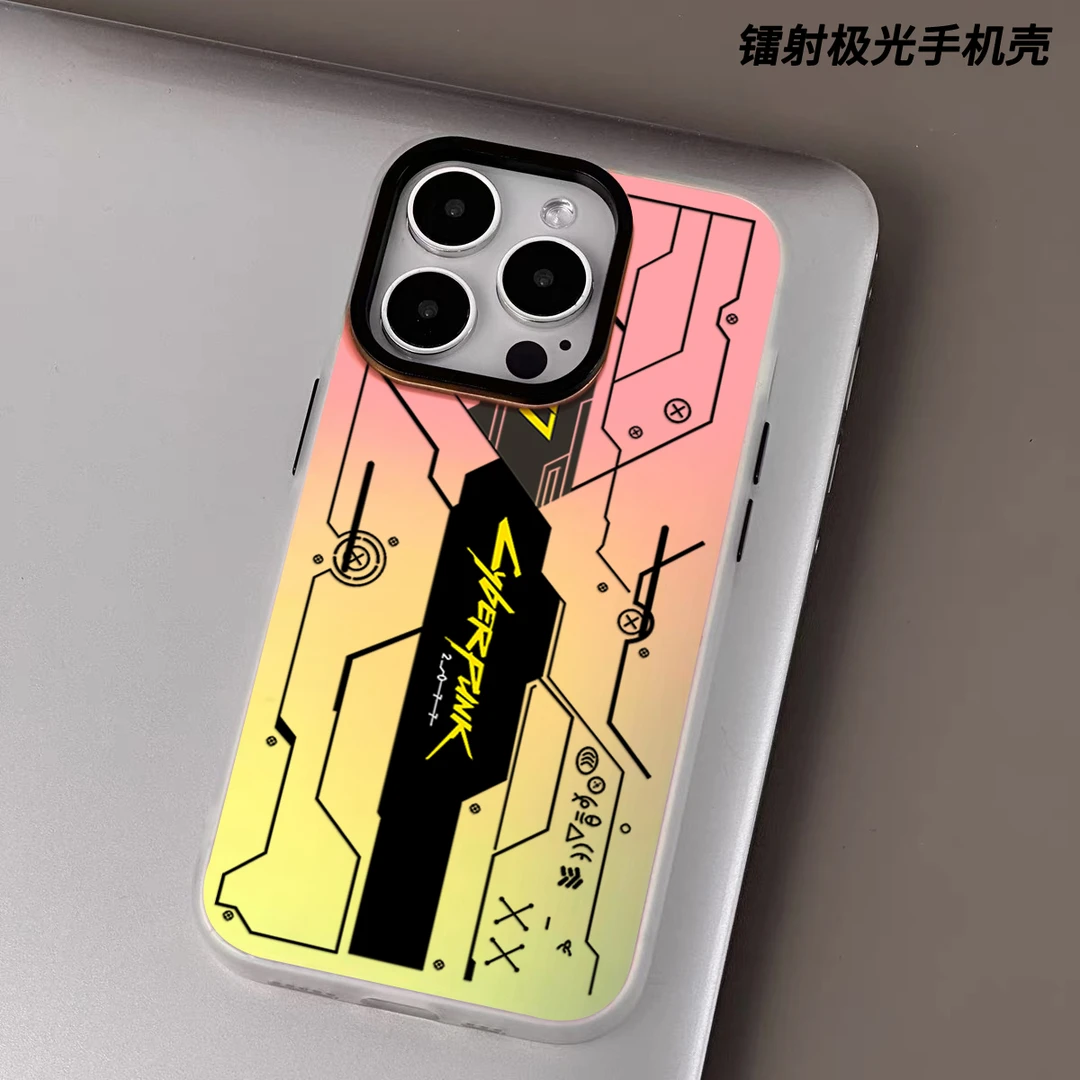 赛博朋克苹果14手机壳iphone13promax高级感14pro网红12创意11潮