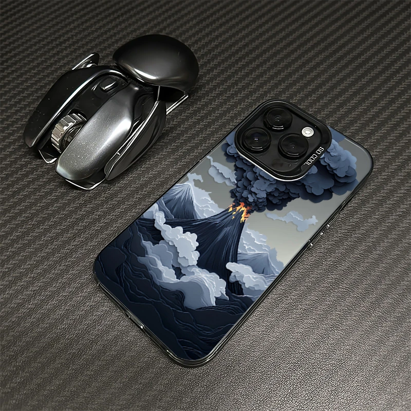 火山大爆发适用iPhone16手机壳15高级14/13Pro Max创意12网红11套