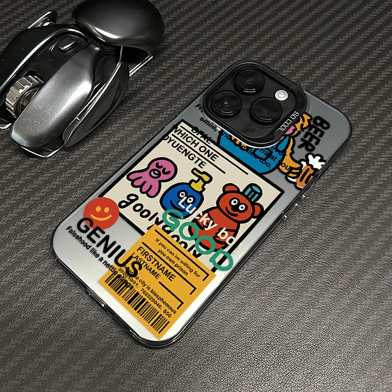啤酒熊iphone15苹果14promax手机壳13pro max防摔12趣味11保护套