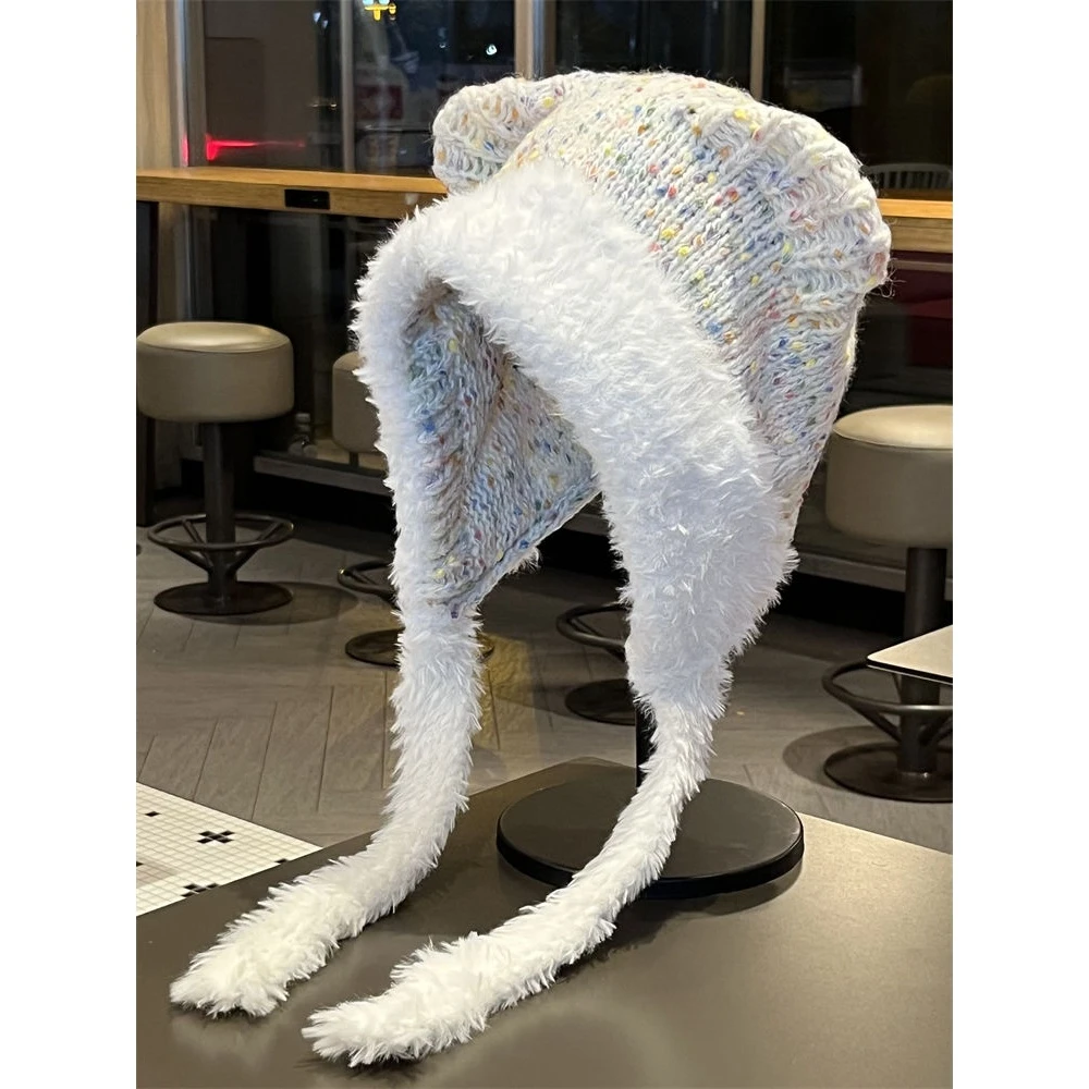 帽子女冬季加厚保暖显脸小百搭可爱小熊护耳帽户外骑车防风雷锋帽