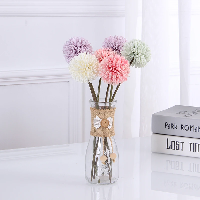 乒乓菊花绣球仿真花假花干花客厅家居装饰品清新餐桌花束茶几摆件