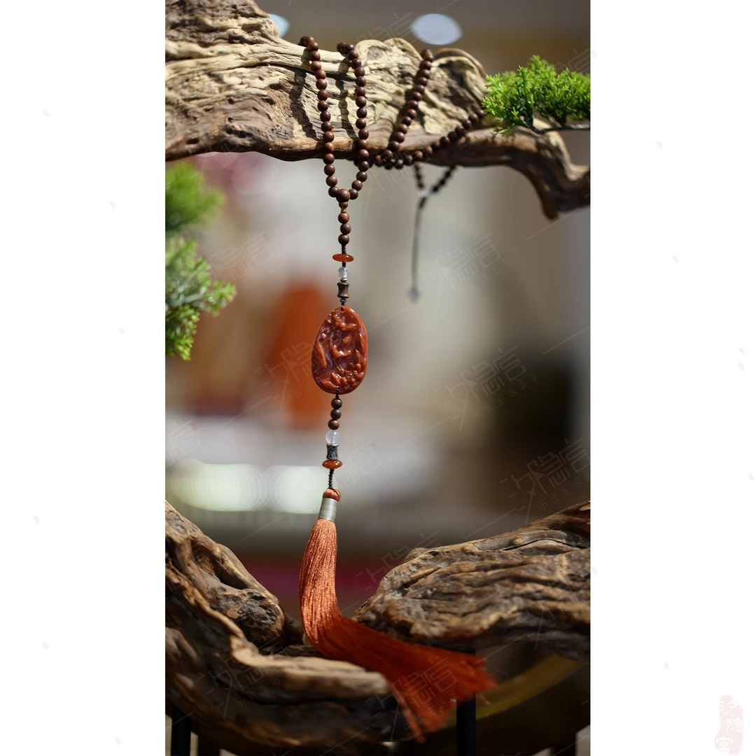 非金属珐琅项链 【朱芳】国风复古气质百搭流苏长款项链