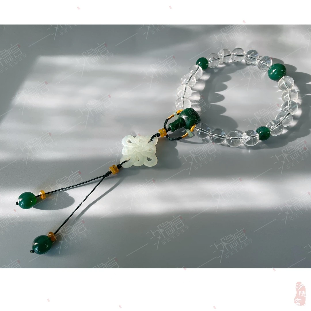 非金属皮质手链 【秋灵】中式清新如意十八子手串