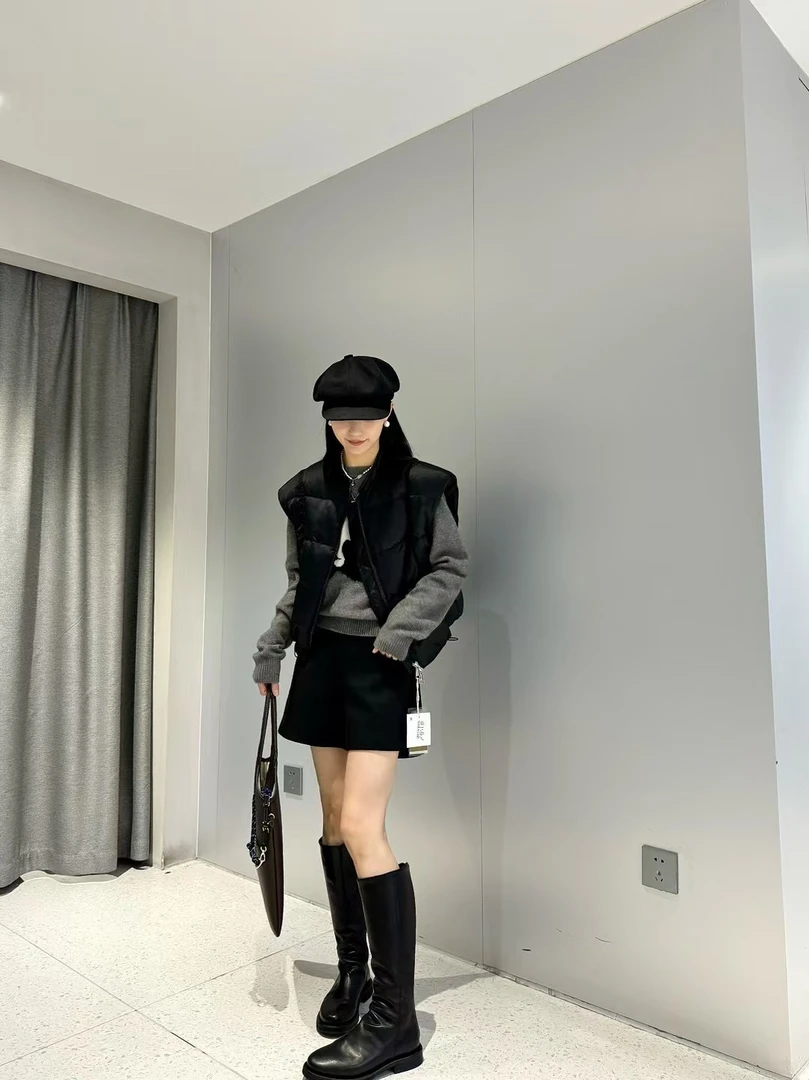 吧吧啦-拉链羽马甲