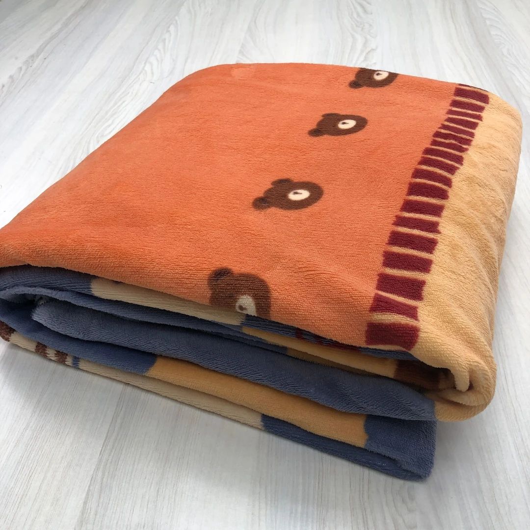 （2.5*2米）瑕疵加厚牛奶绒布头印花