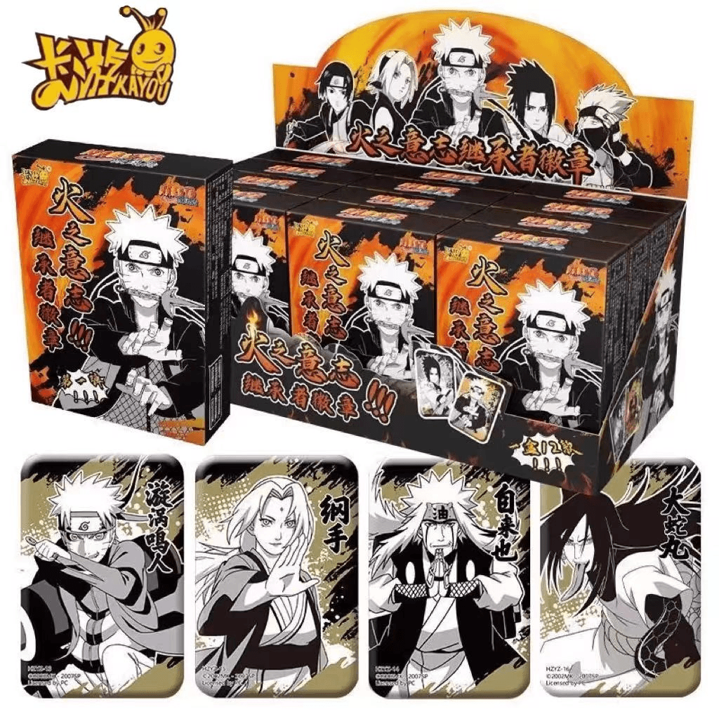 卡游火影火之意志继承者徽章马铁口吧唧BR卡牌收藏雏田鸣人盲盒